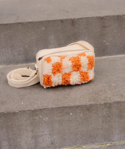 Fiona Bag - Orange Check